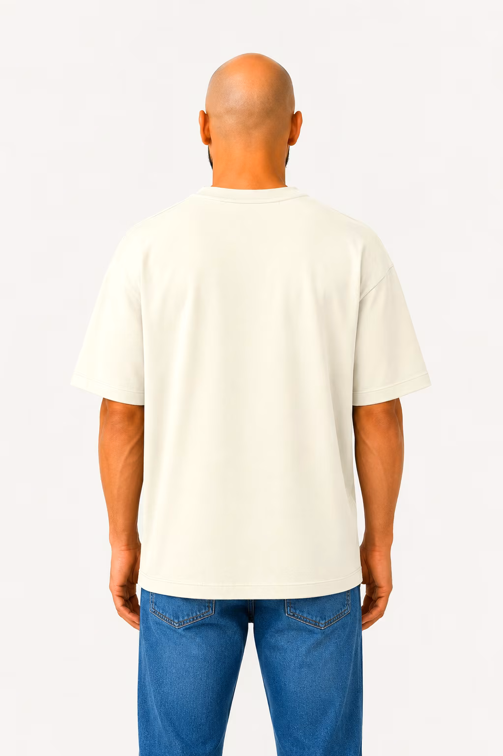 T-shirt Effet Sweat — Porté dos